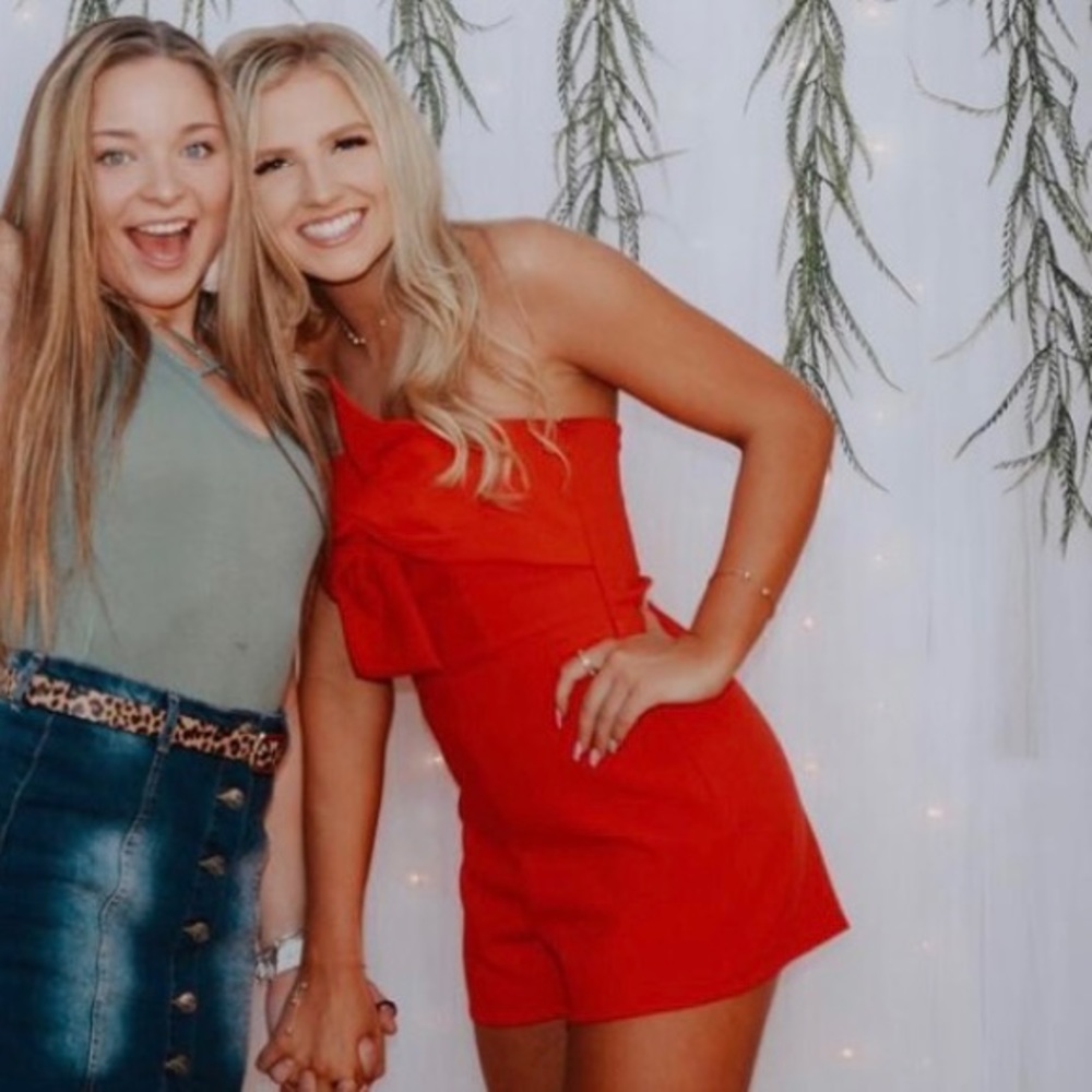 red romper
